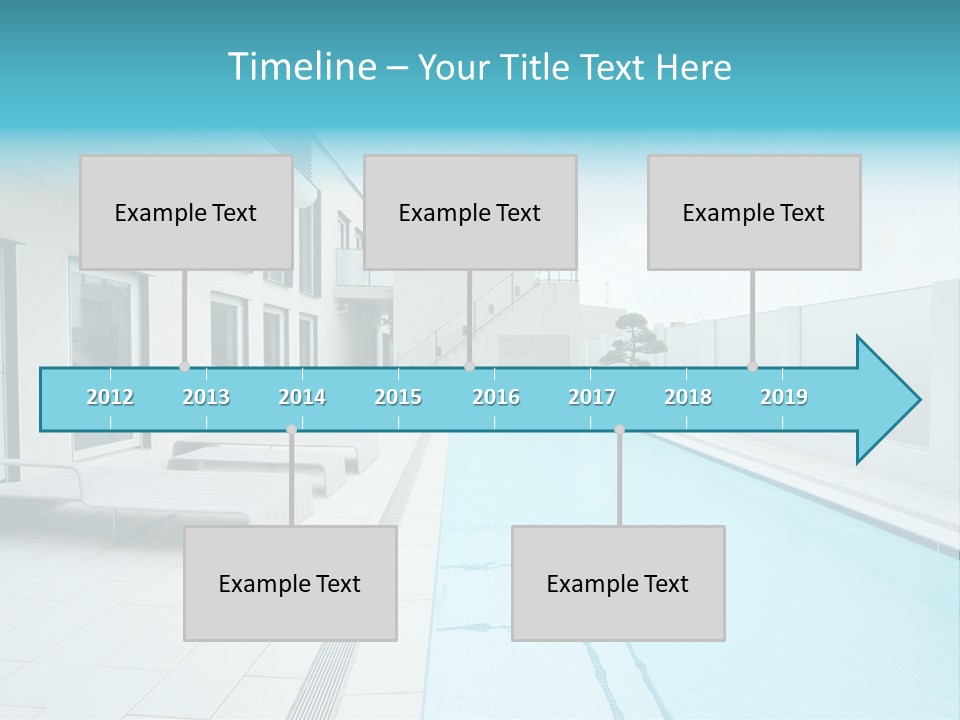 Colorful Romantic Blue PowerPoint Template