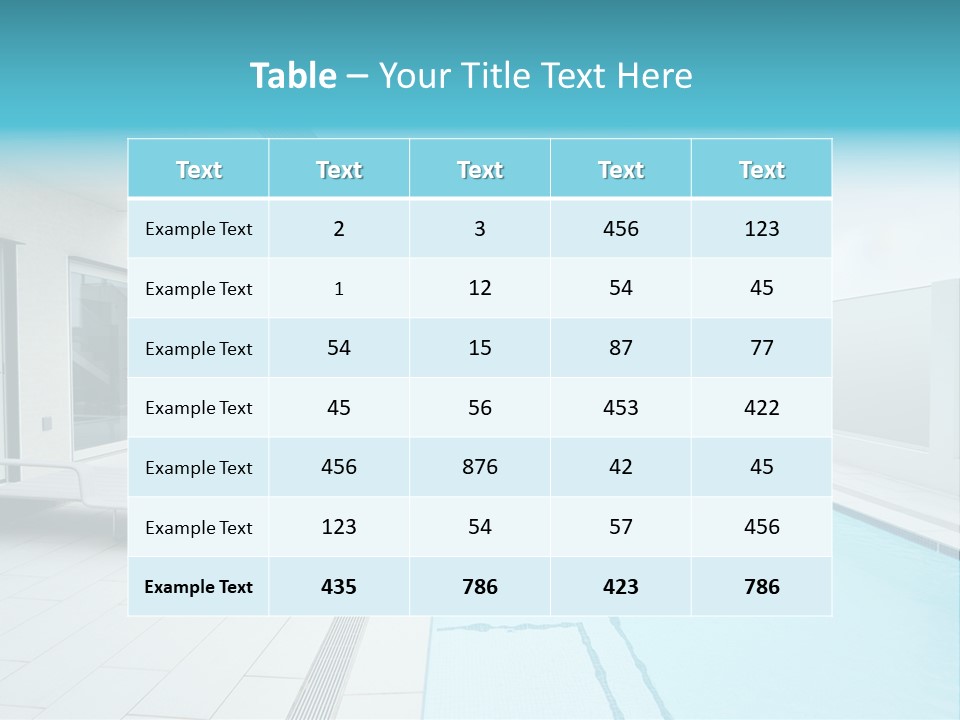Colorful Romantic Blue PowerPoint Template