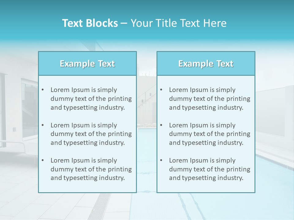 Colorful Romantic Blue PowerPoint Template