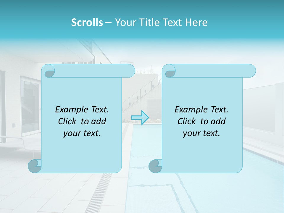Colorful Romantic Blue PowerPoint Template