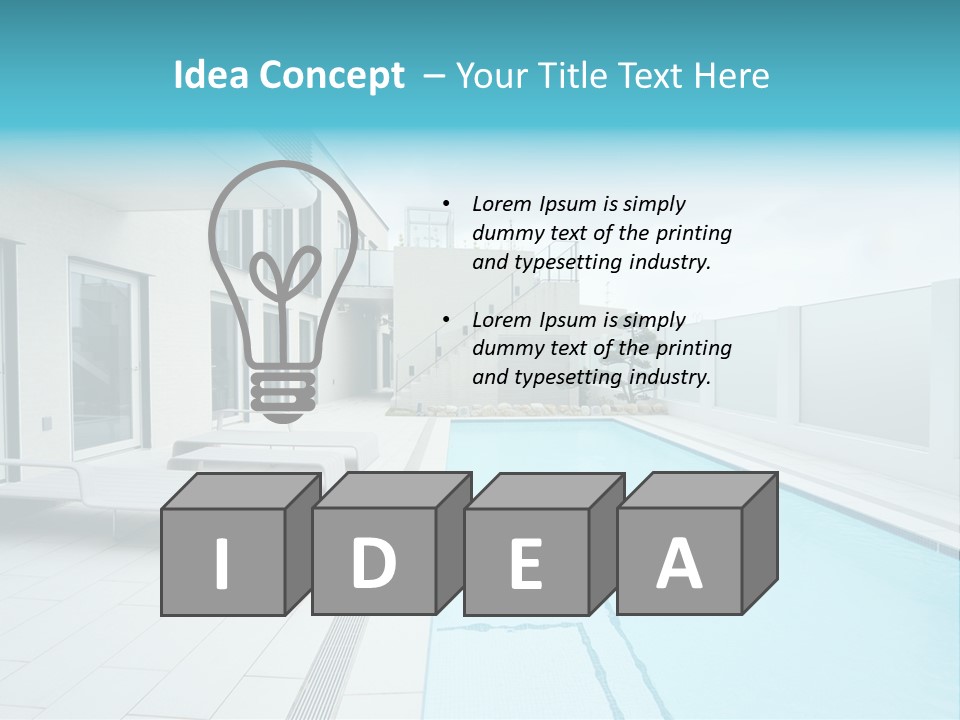 Colorful Romantic Blue PowerPoint Template