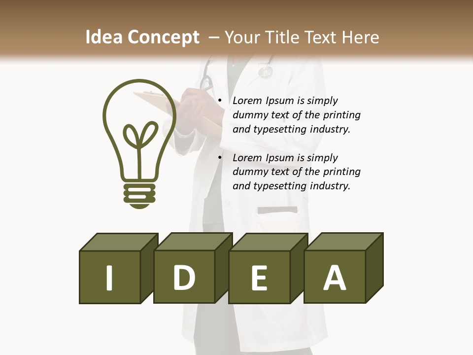 Portrait Care Mask PowerPoint Template