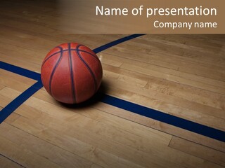 Nba Floor Spotlight PowerPoint Template