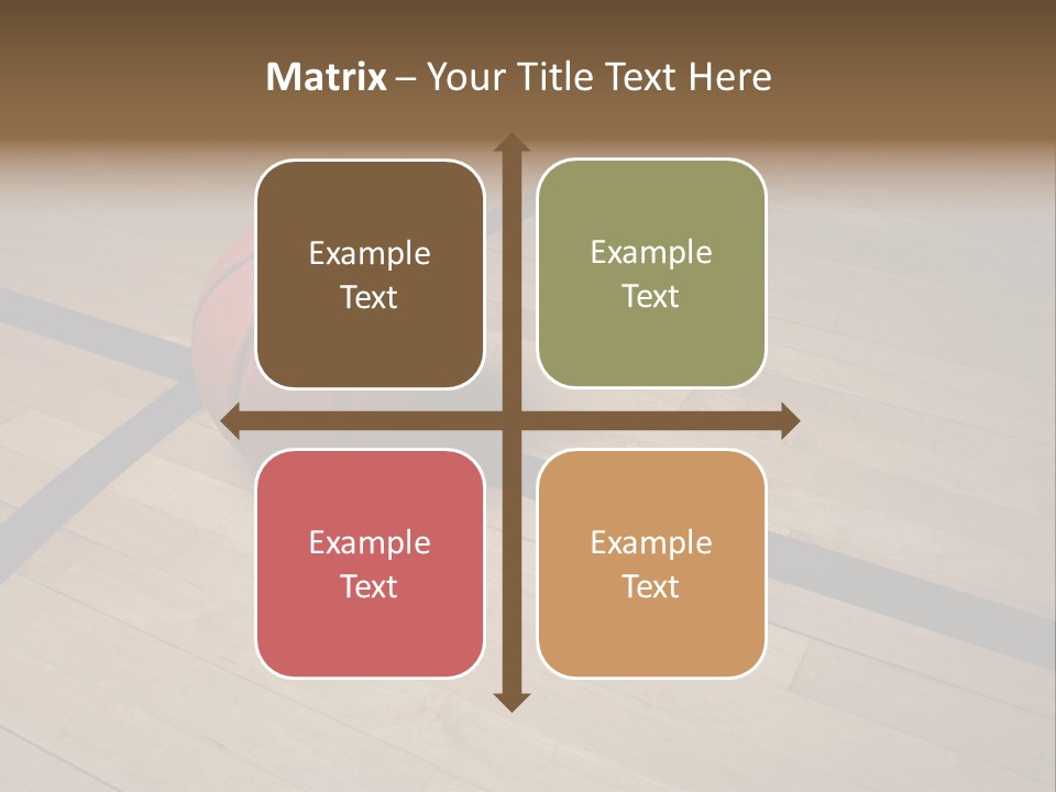 Nba Floor Spotlight PowerPoint Template