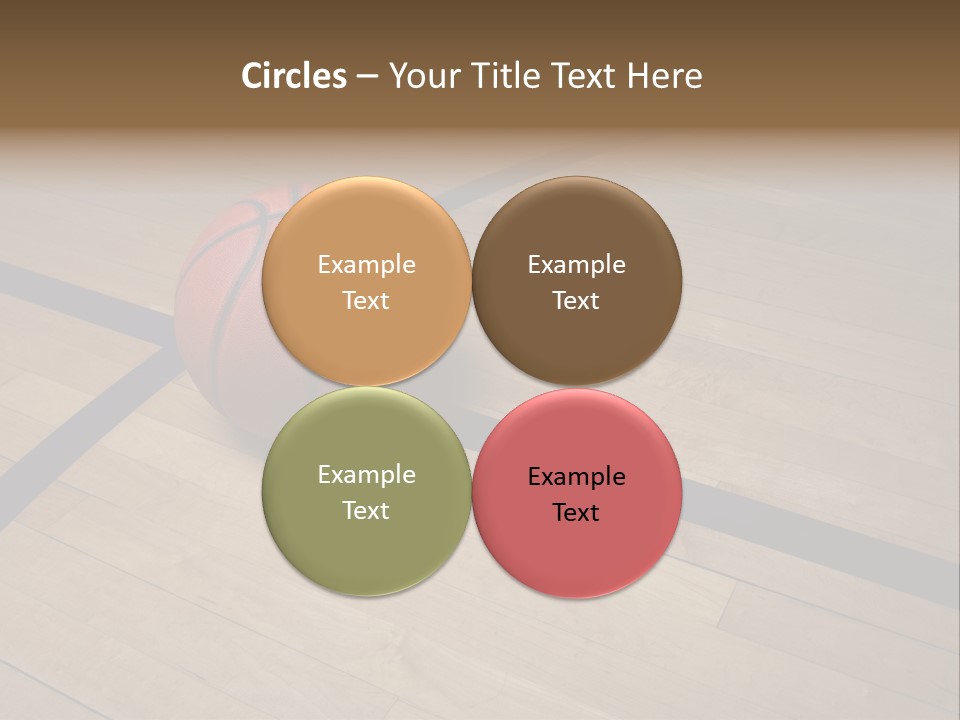 Nba Floor Spotlight PowerPoint Template