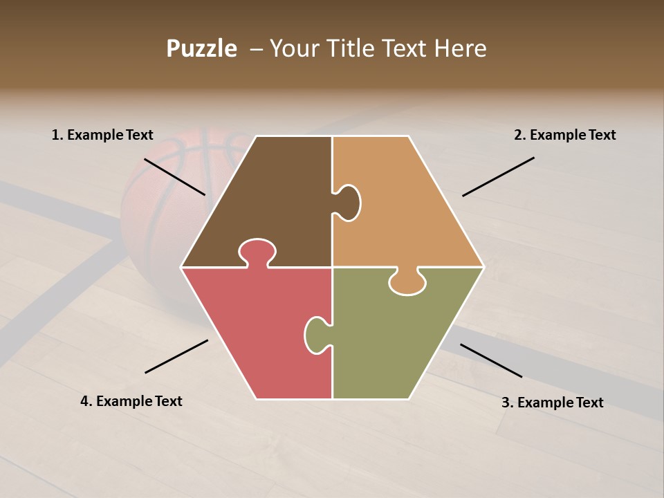 Nba Floor Spotlight PowerPoint Template