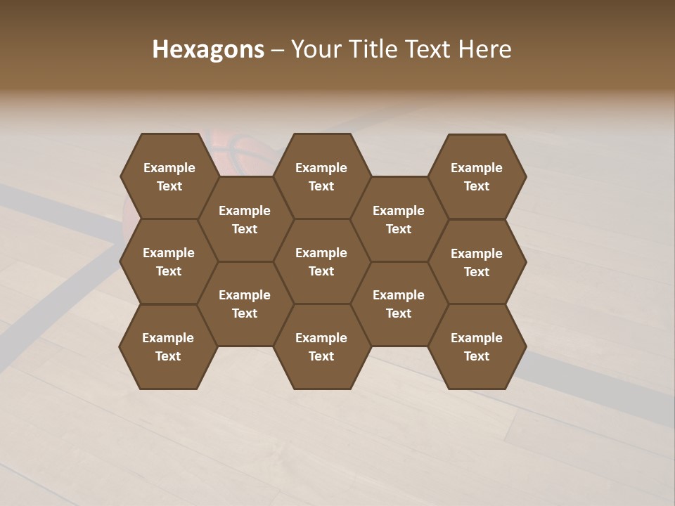 Nba Floor Spotlight PowerPoint Template