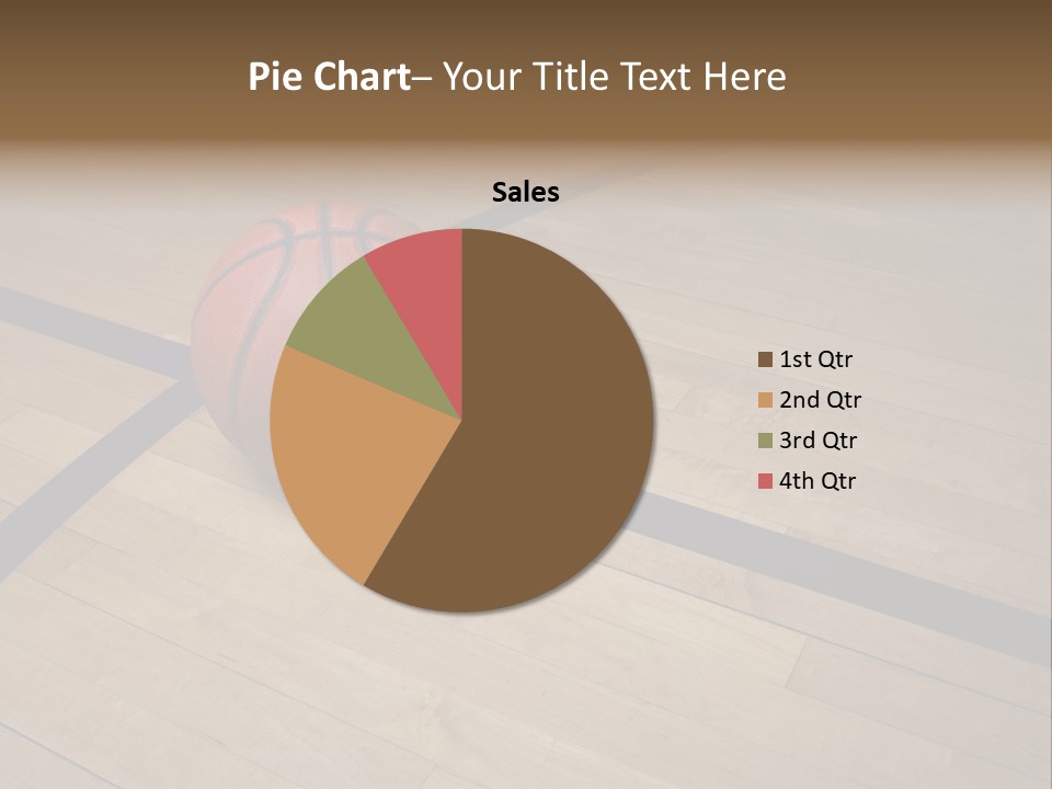 Nba Floor Spotlight PowerPoint Template