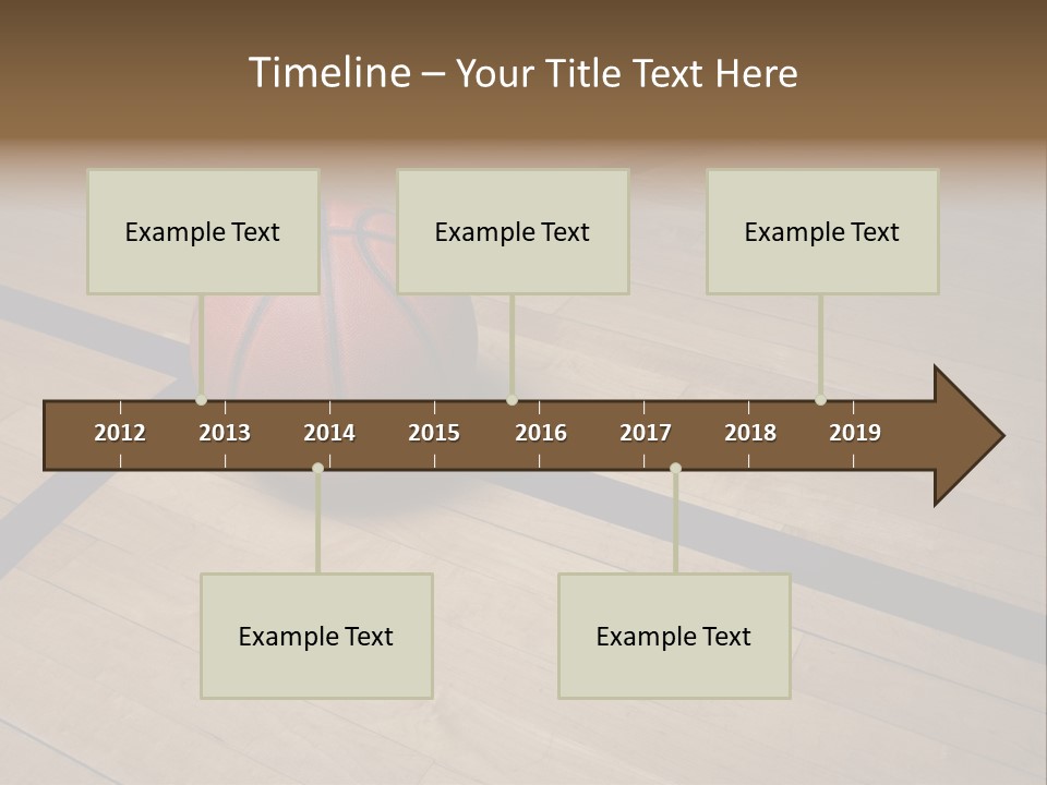 Nba Floor Spotlight PowerPoint Template