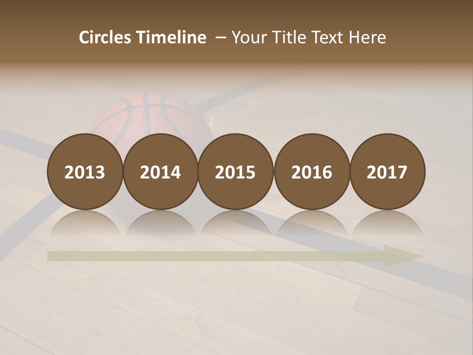 Nba Floor Spotlight PowerPoint Template