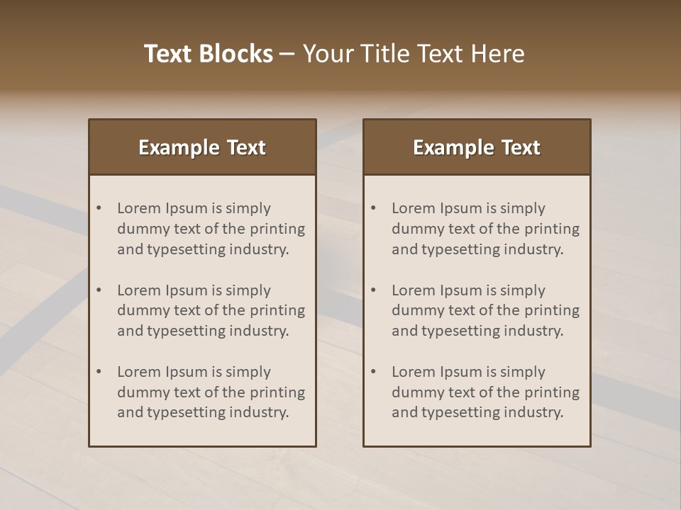 Nba Floor Spotlight PowerPoint Template