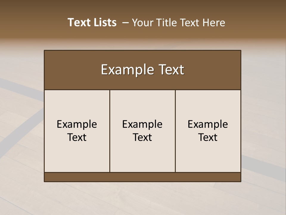Nba Floor Spotlight PowerPoint Template