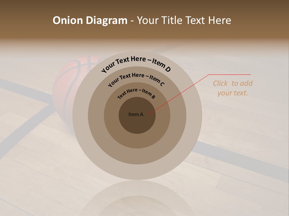 Nba Floor Spotlight PowerPoint Template