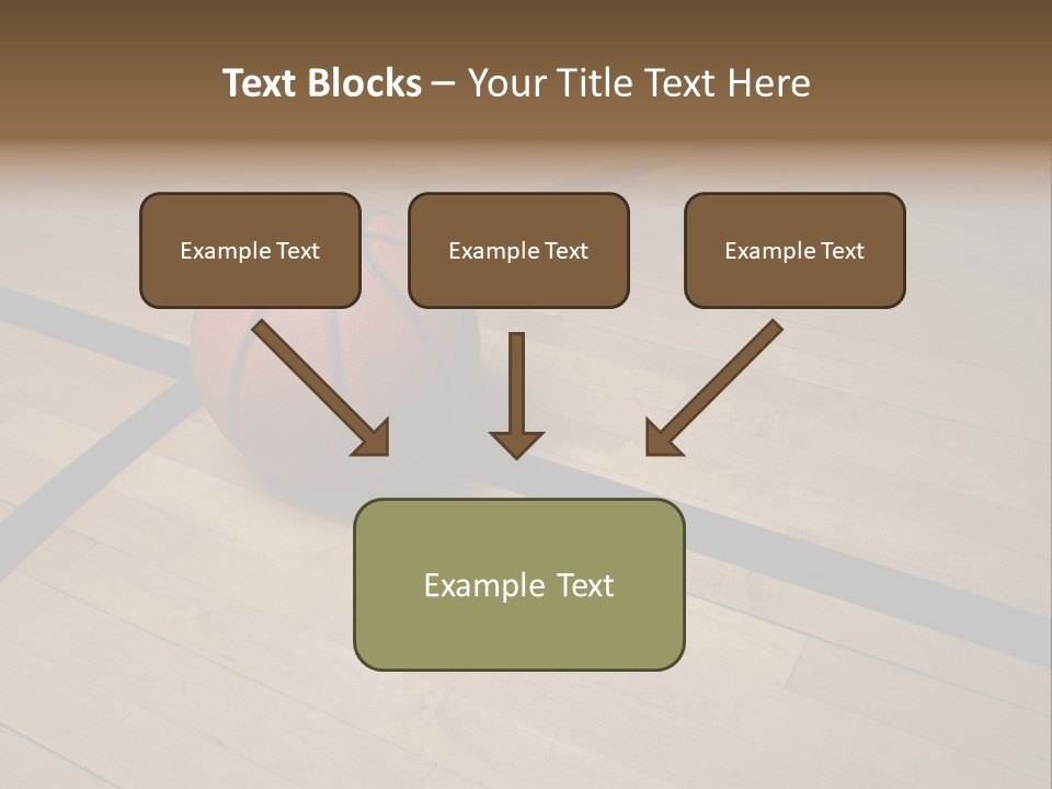 Nba Floor Spotlight PowerPoint Template