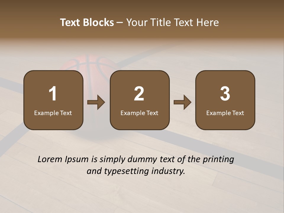 Nba Floor Spotlight PowerPoint Template
