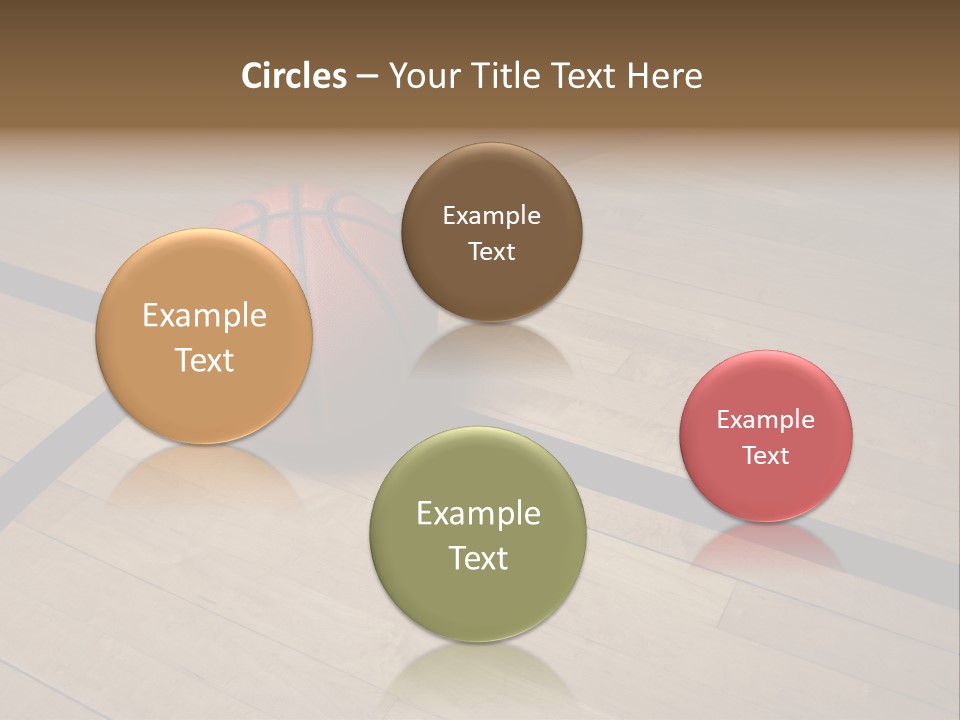 Nba Floor Spotlight PowerPoint Template