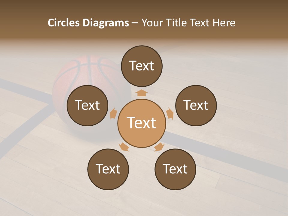 Nba Floor Spotlight PowerPoint Template