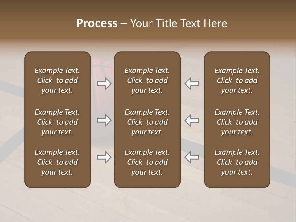 Nba Floor Spotlight PowerPoint Template