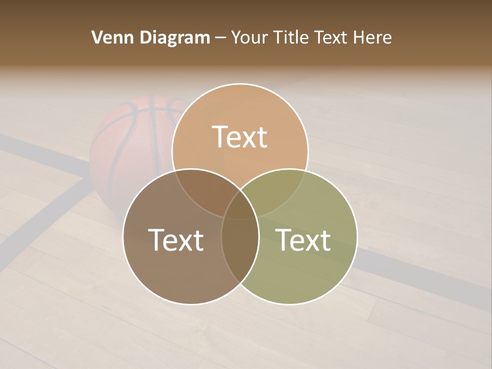 Nba Floor Spotlight PowerPoint Template