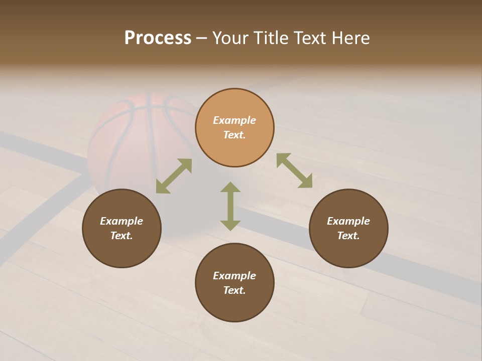 Nba Floor Spotlight PowerPoint Template