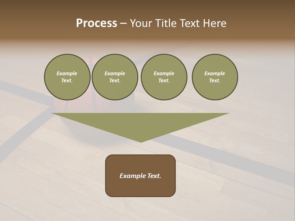 Nba Floor Spotlight PowerPoint Template