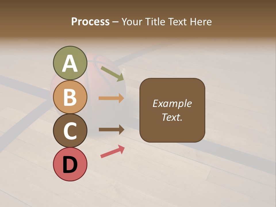 Nba Floor Spotlight PowerPoint Template