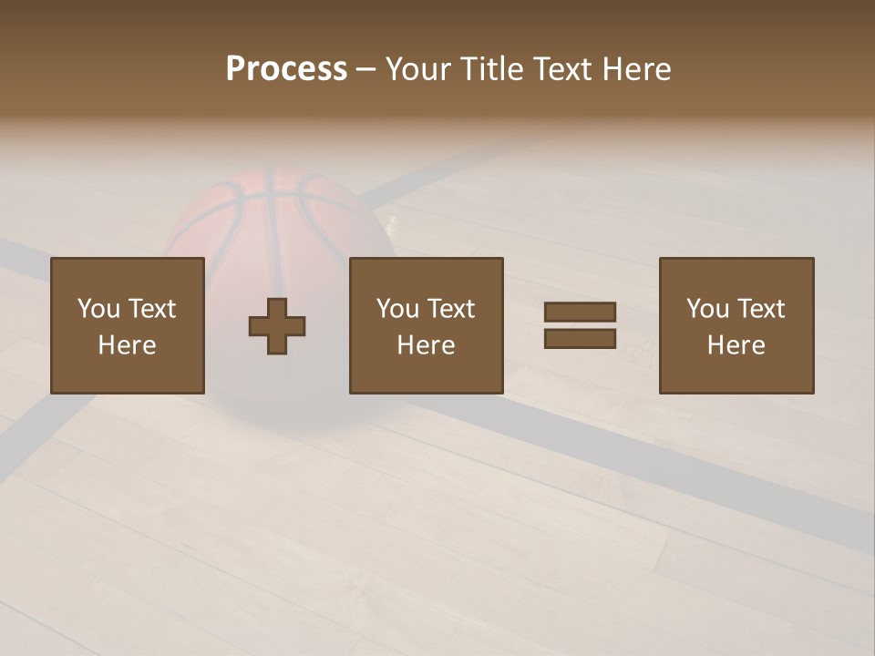 Nba Floor Spotlight PowerPoint Template
