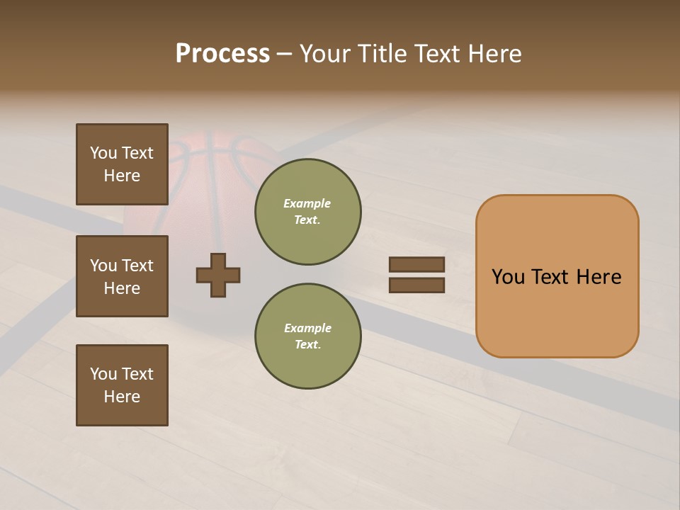 Nba Floor Spotlight PowerPoint Template