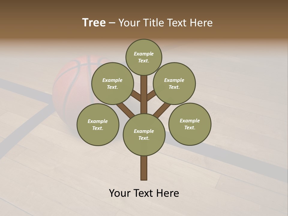 Nba Floor Spotlight PowerPoint Template