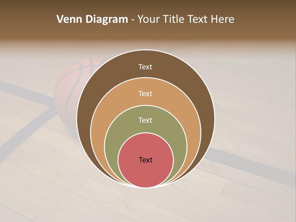 Nba Floor Spotlight PowerPoint Template