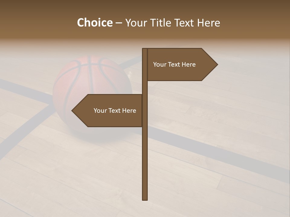 Nba Floor Spotlight PowerPoint Template