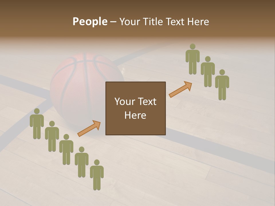 Nba Floor Spotlight PowerPoint Template