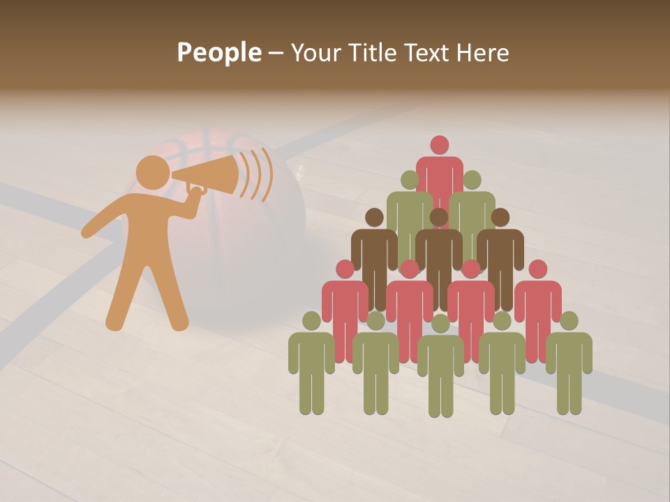 Nba Floor Spotlight PowerPoint Template