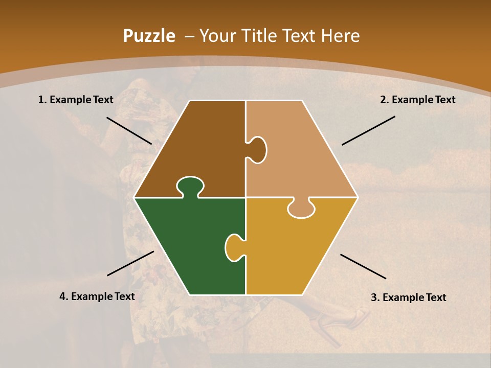 Texture Front Sandals PowerPoint Template