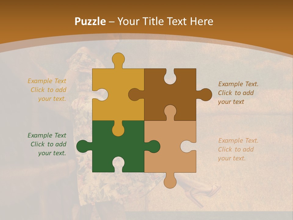 Texture Front Sandals PowerPoint Template