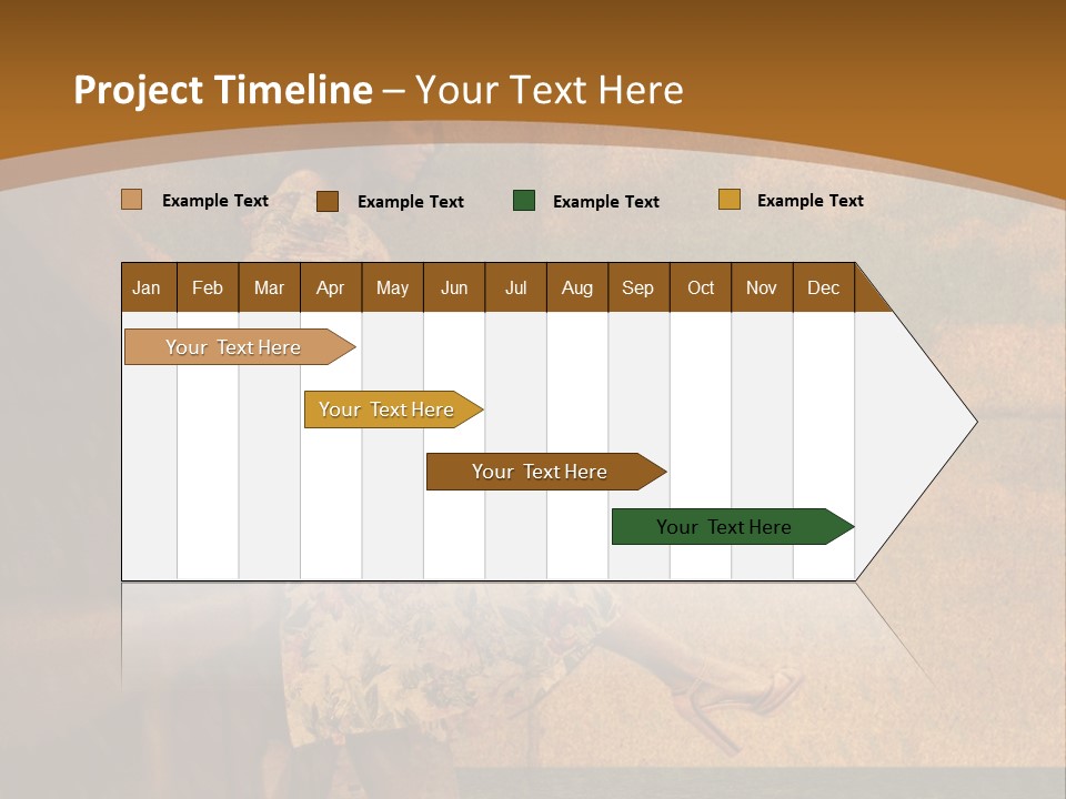 Texture Front Sandals PowerPoint Template