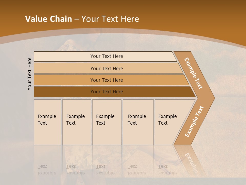Texture Front Sandals PowerPoint Template