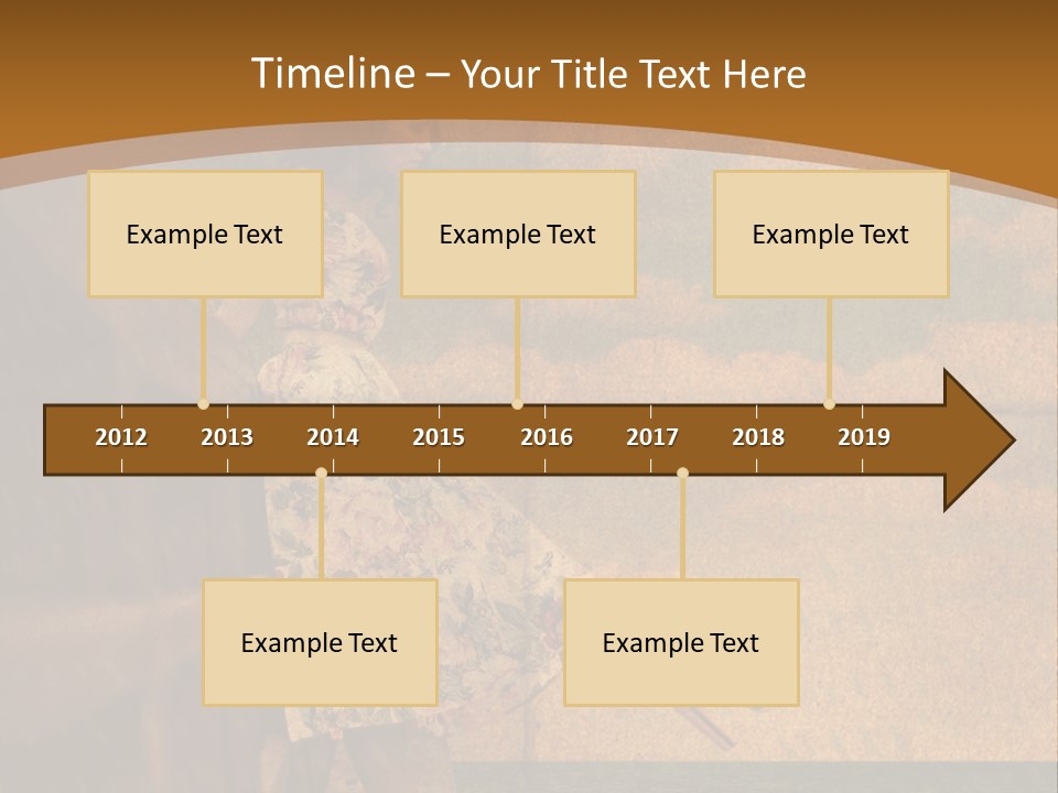 Texture Front Sandals PowerPoint Template
