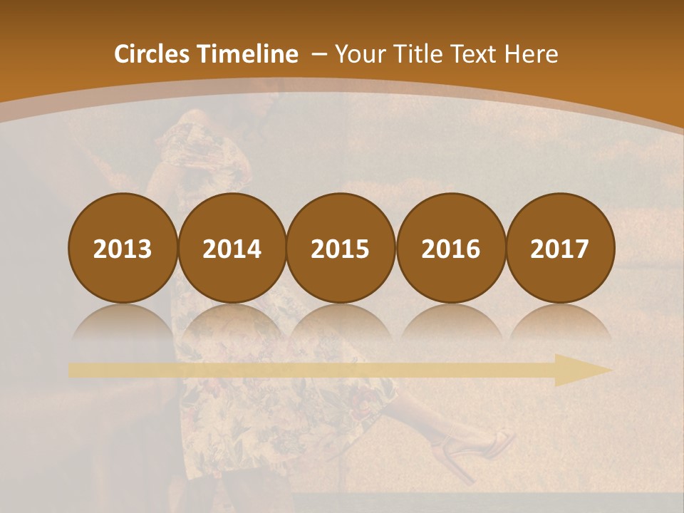 Texture Front Sandals PowerPoint Template