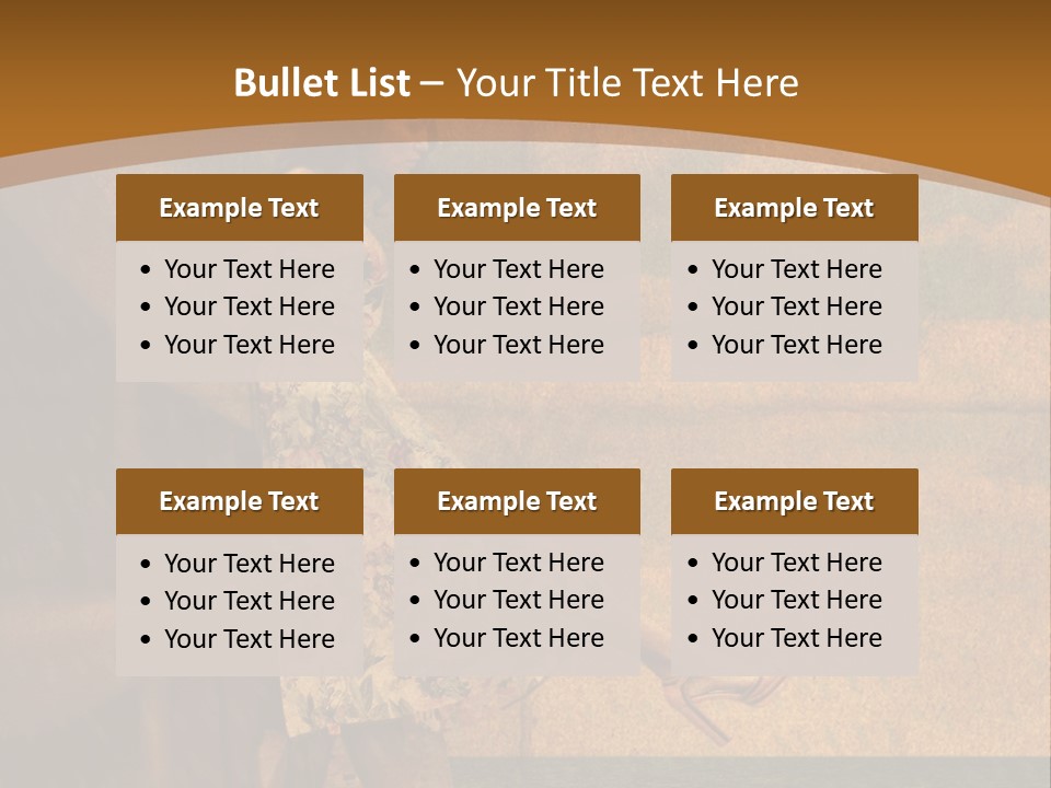 Texture Front Sandals PowerPoint Template