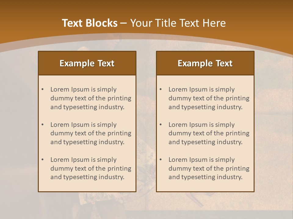 Texture Front Sandals PowerPoint Template