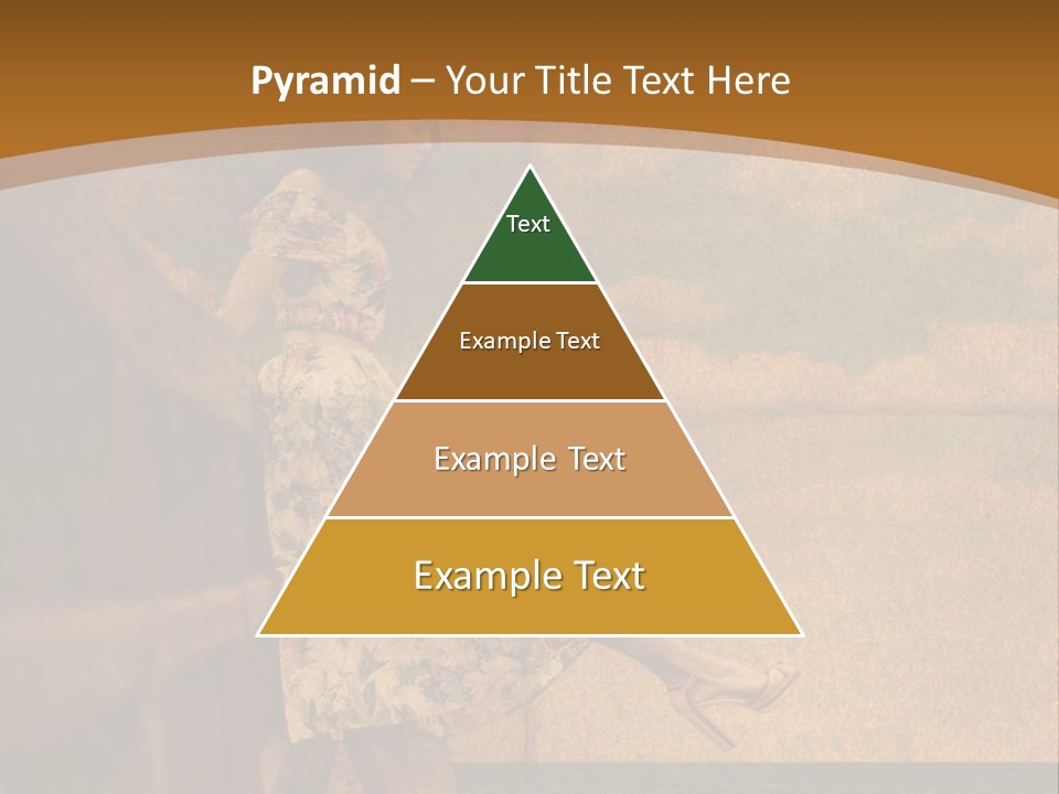 Texture Front Sandals PowerPoint Template