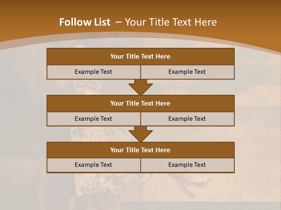 Texture Front Sandals PowerPoint Template
