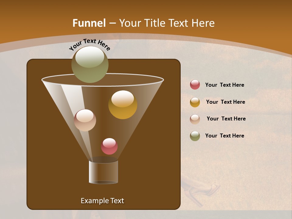 Texture Front Sandals PowerPoint Template