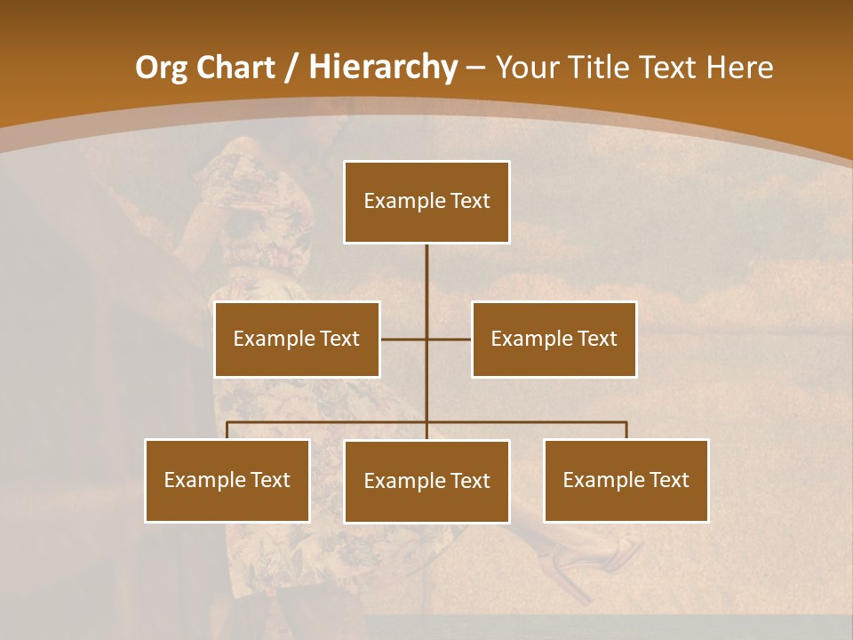 Texture Front Sandals PowerPoint Template