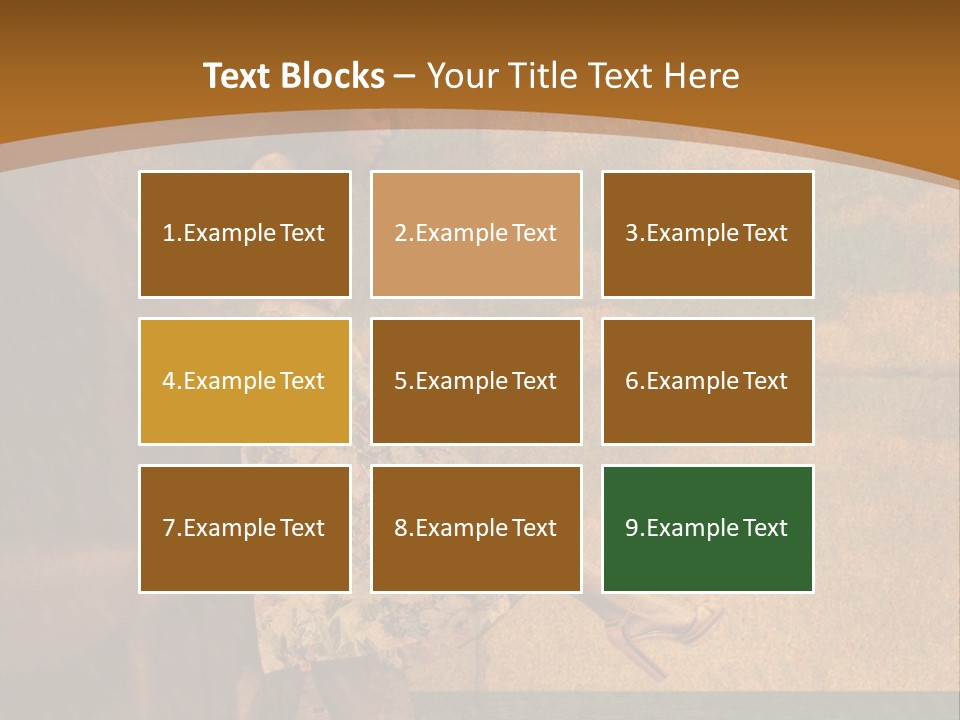 Texture Front Sandals PowerPoint Template