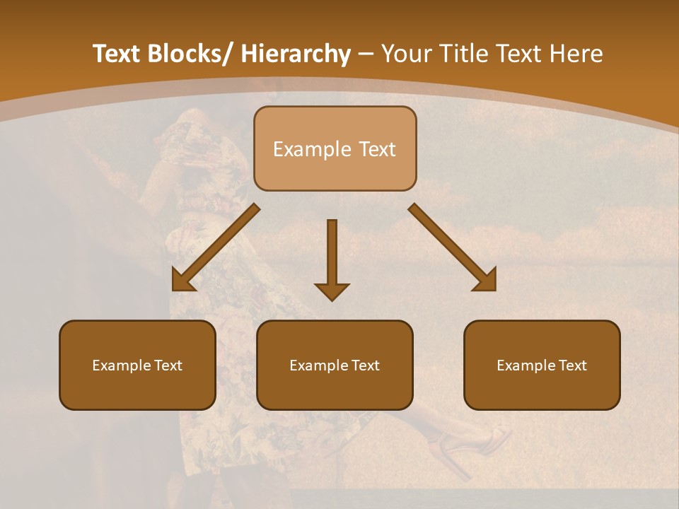 Texture Front Sandals PowerPoint Template