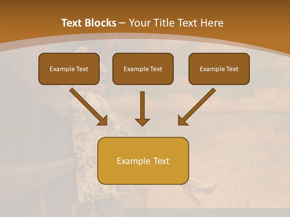 Texture Front Sandals PowerPoint Template
