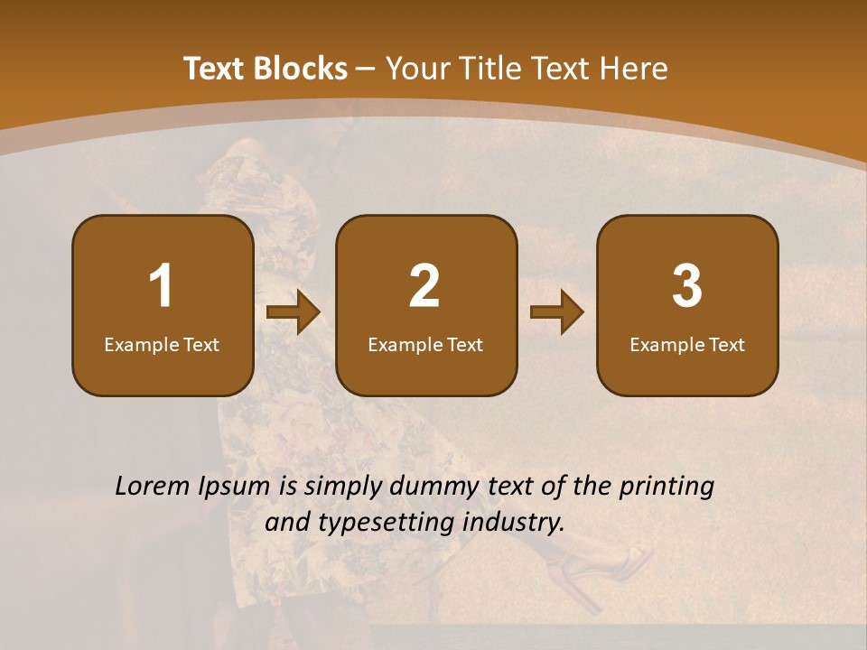 Texture Front Sandals PowerPoint Template