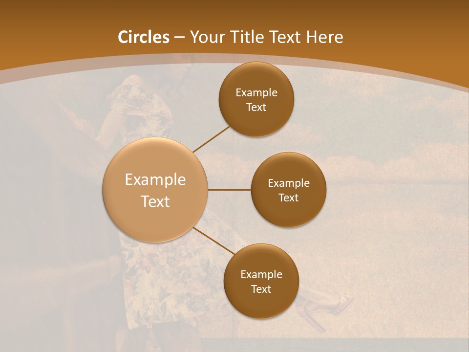 Texture Front Sandals PowerPoint Template